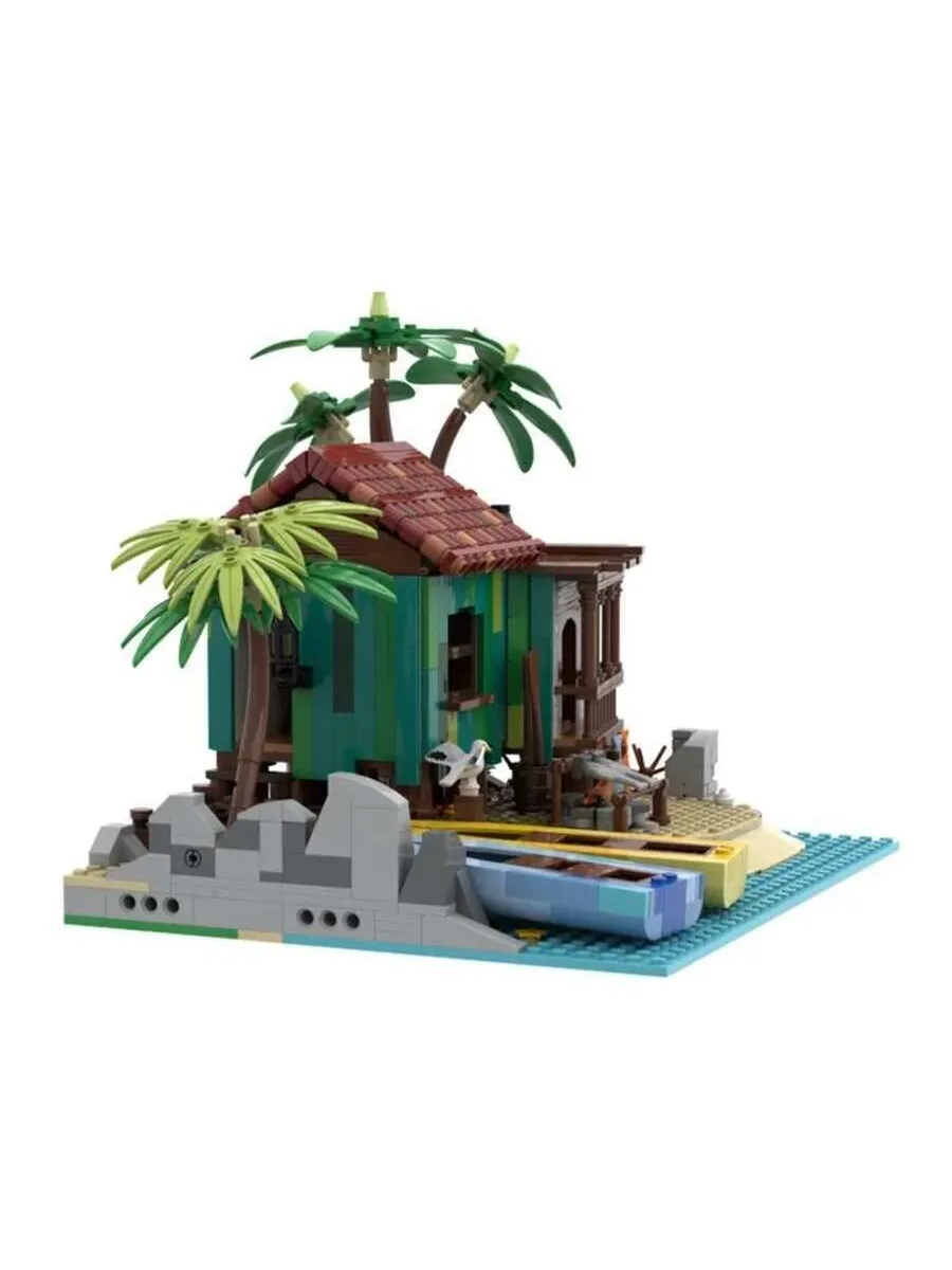 MOC Рыболовный лагерь конструктор 14+