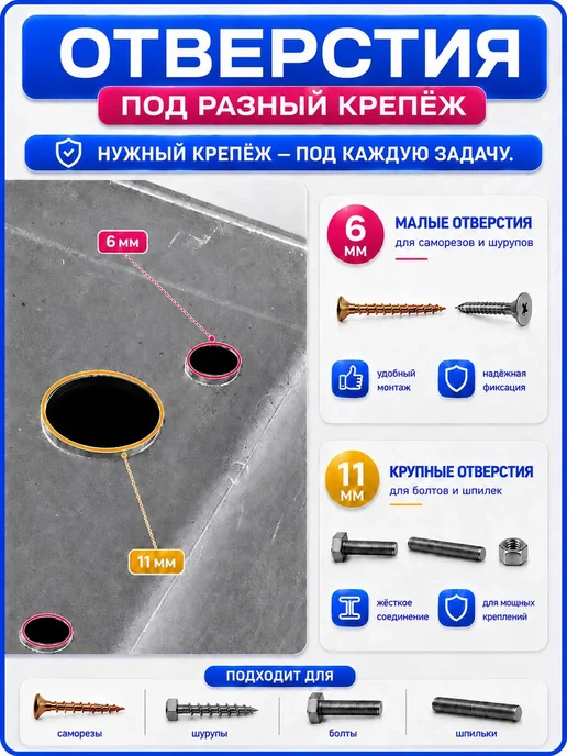 СтальКрепеж Опора бруса 100х100мм, открытая OBR R (10 шт), 10 шт, фото 5