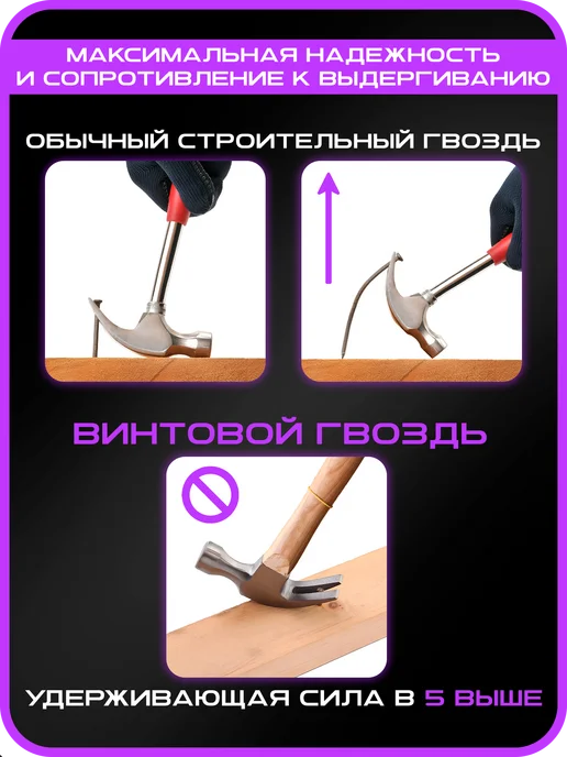 СтальКрепеж Гвозди винтовые оцинкованные 3.2х50 (5кг), 2.8x70, 5 кг, фото 4