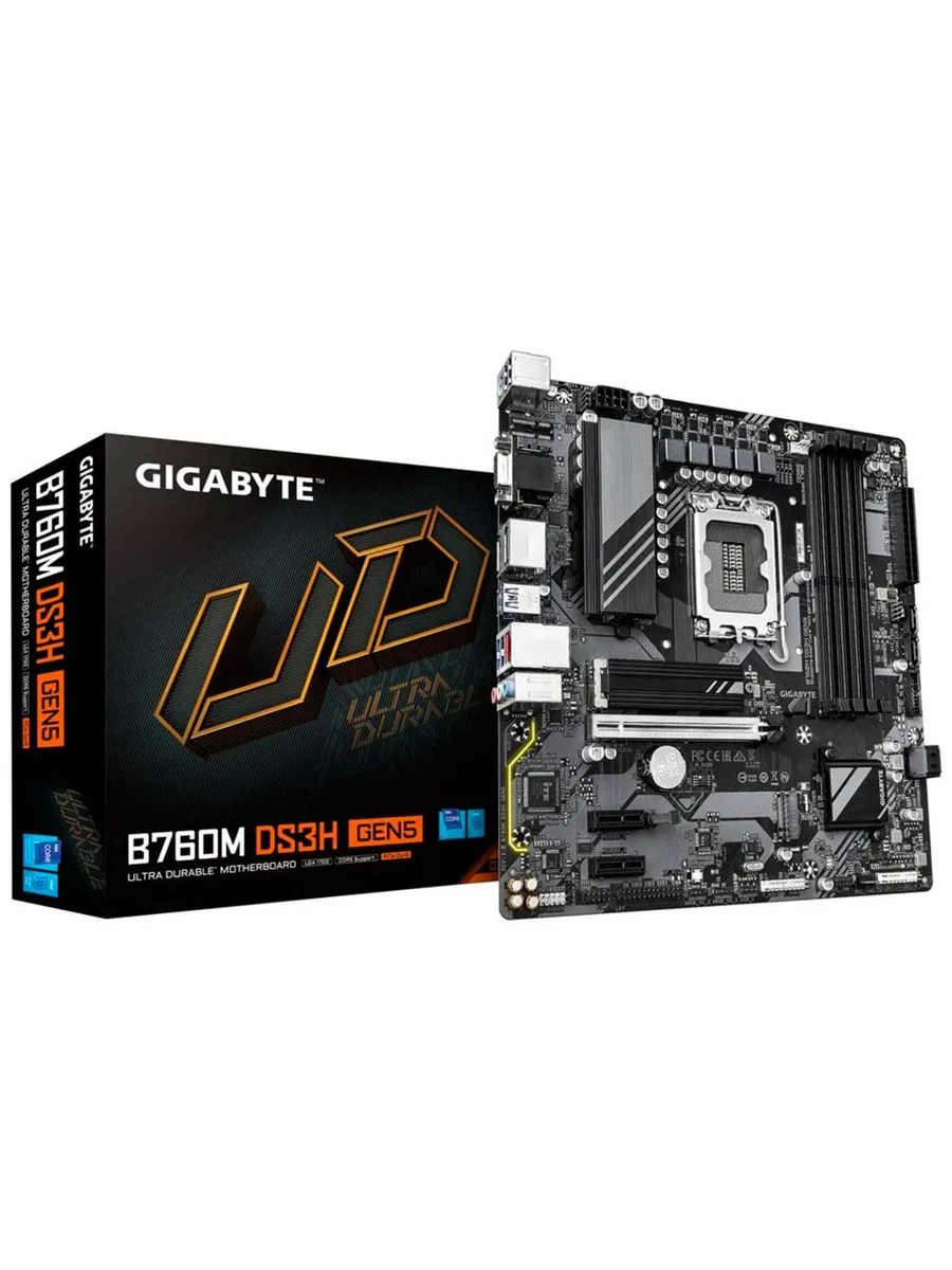 Gigabyte Материнская плата B760M DS3H GEN5 (LGA1700, MATX)