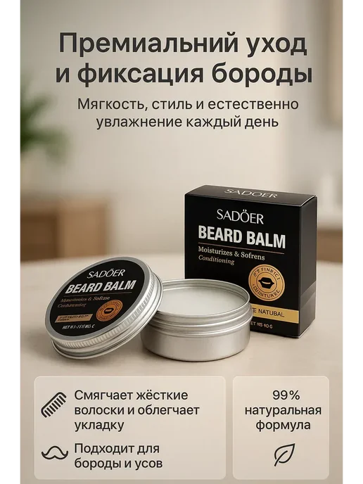 Noza26 Воск для укладки усов и бороды 20 мл, !, 20 мл