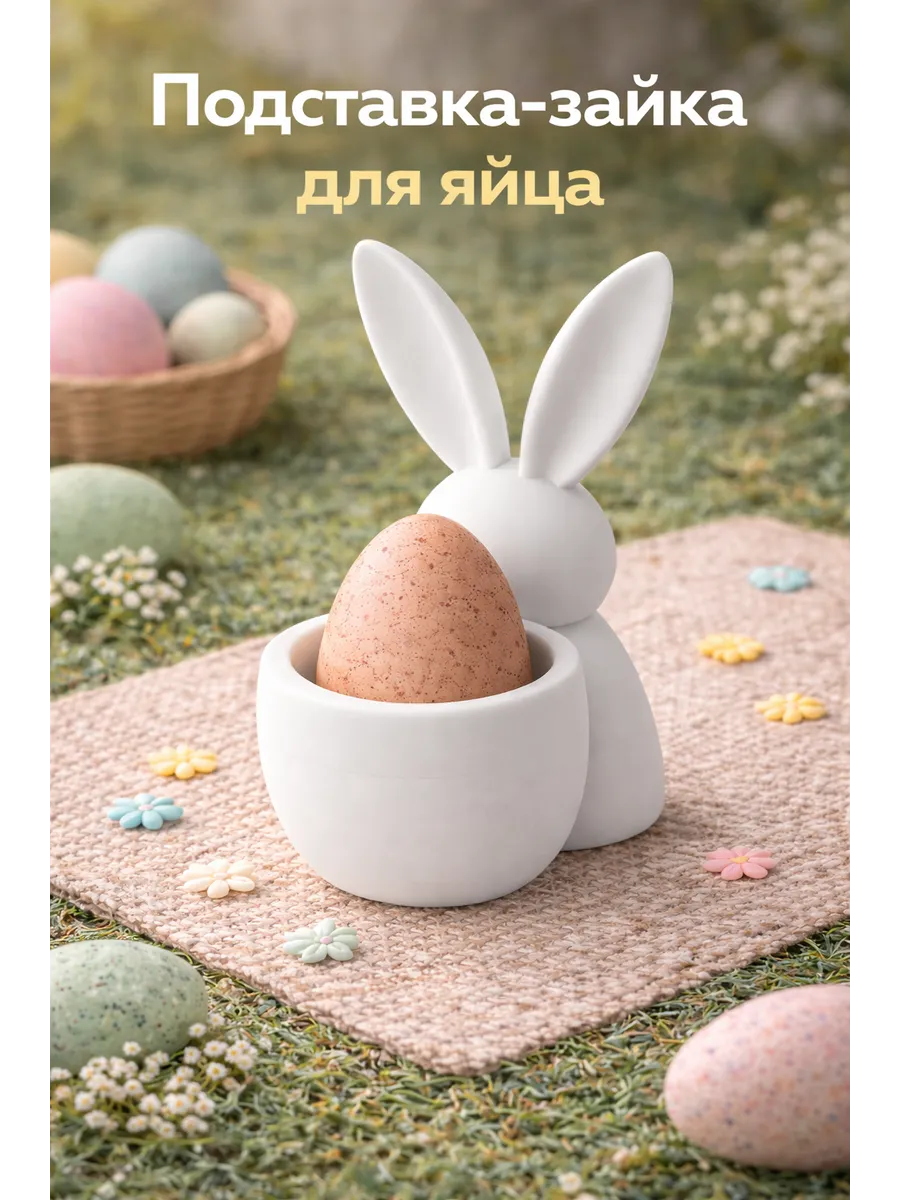 Подставка для яиц пасхальная «Зайчик»