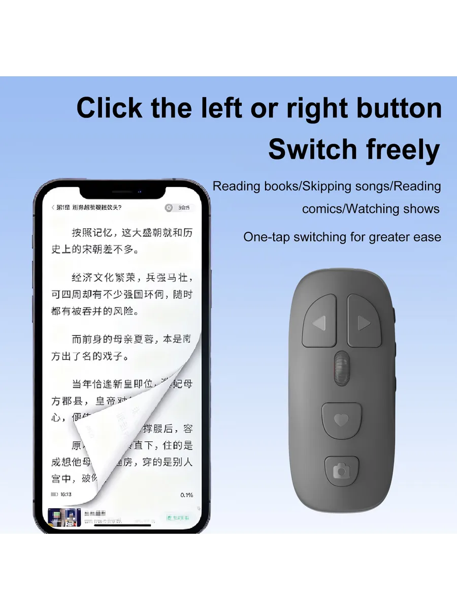 BT Камера пульт для iOS/Android, зум/фокус, серый