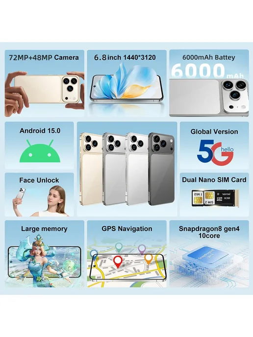 Смартфон Infinix 1 6/512 ГБ, оранжевый, фото 2