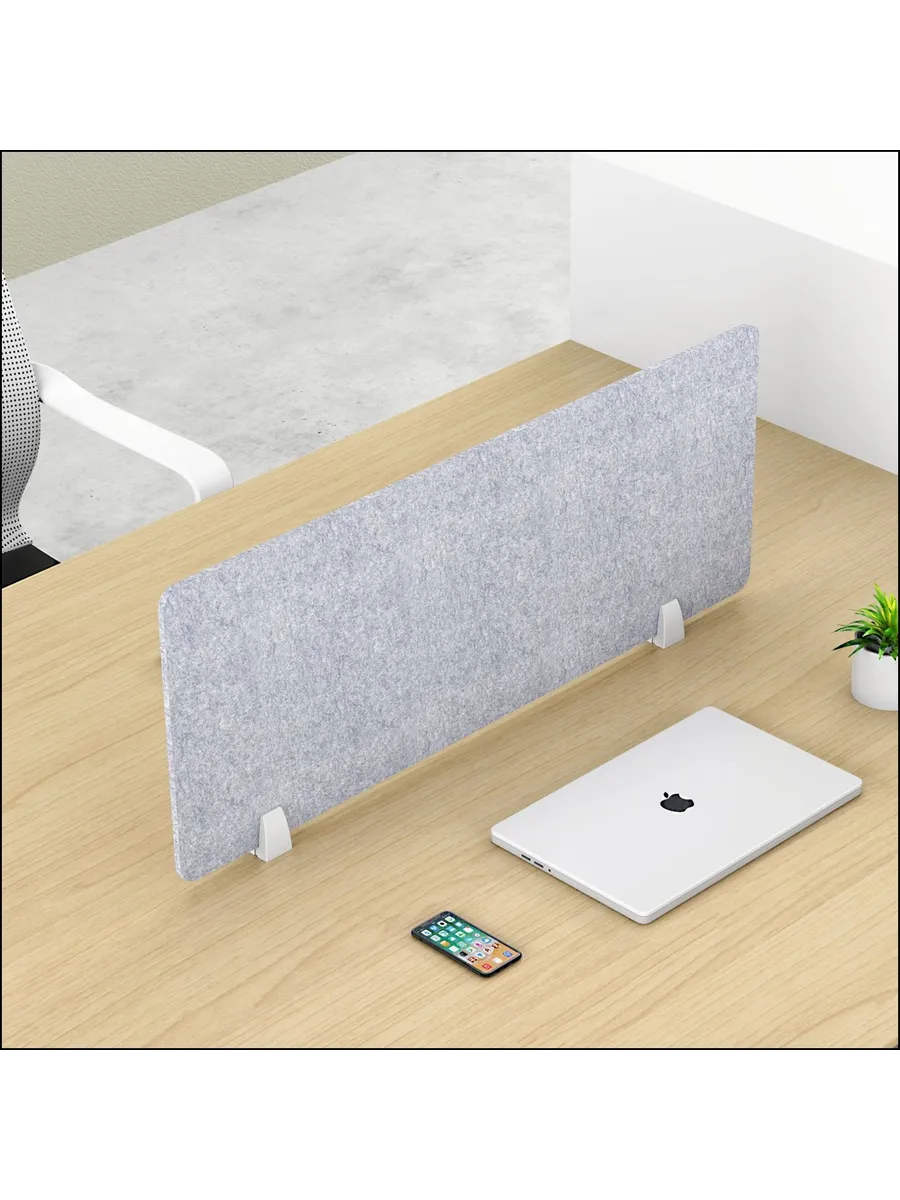 Защитный экран для офиса 80x30 см
