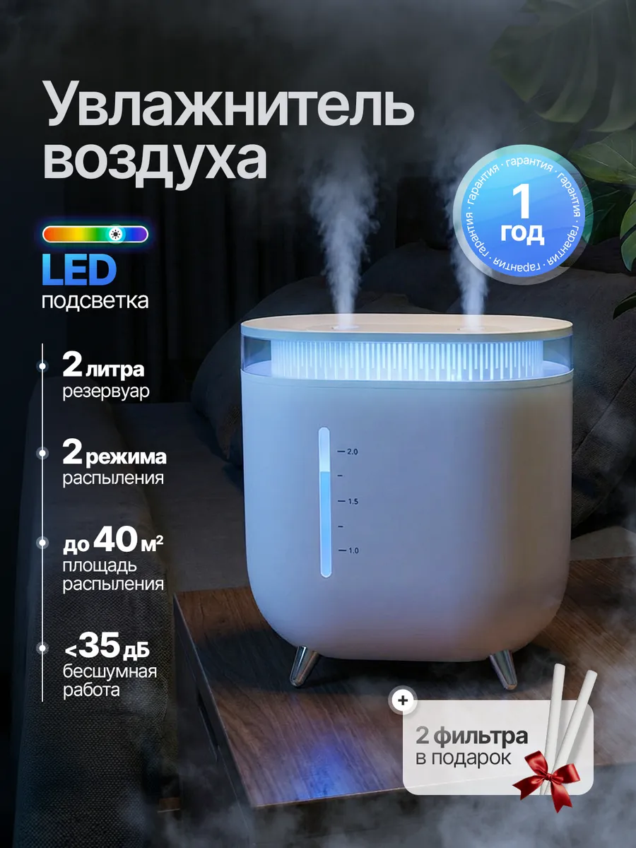 Увлажнитель воздуха для дома 2л