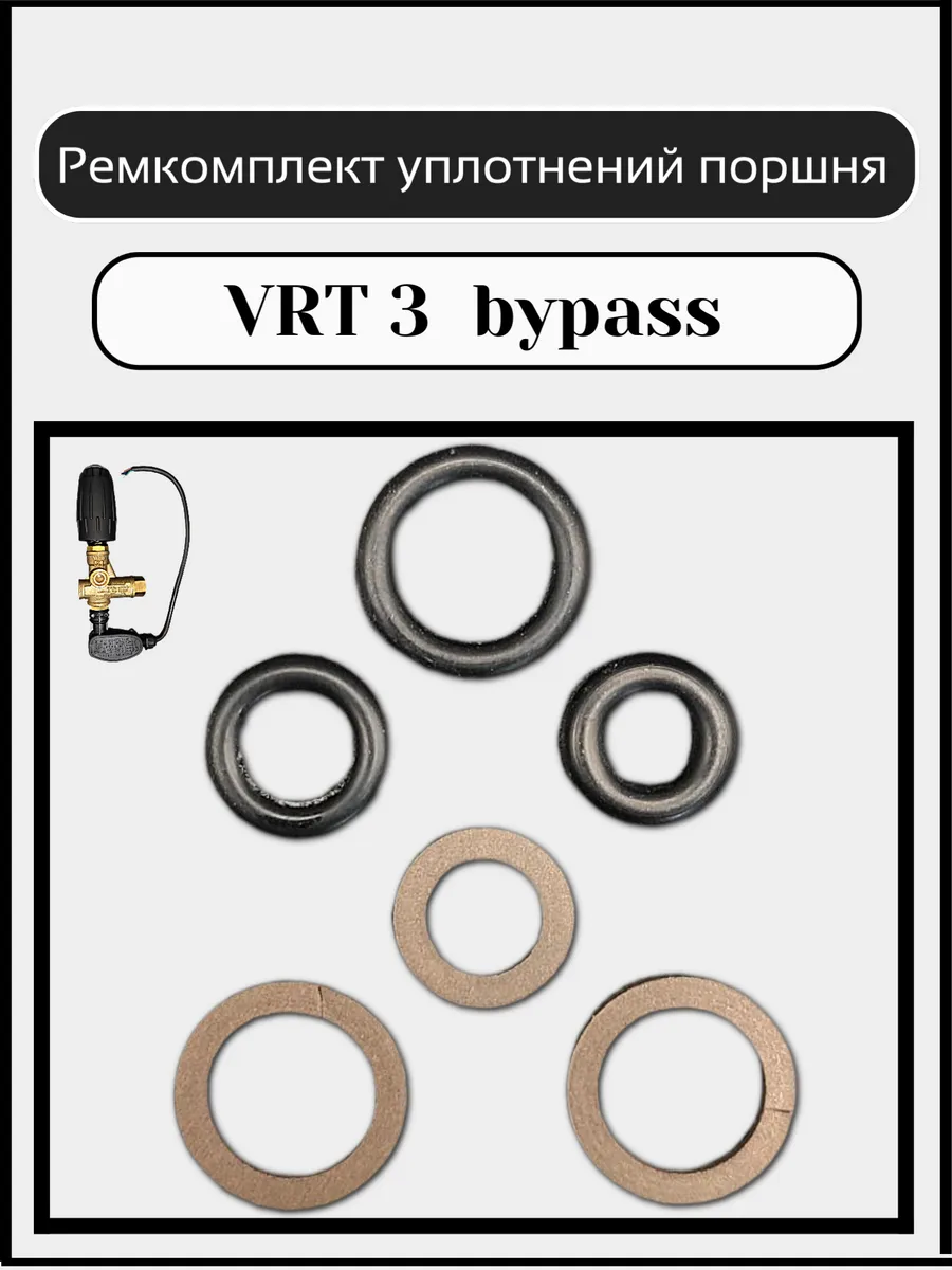 Комплект уплотнений поршня VRT3