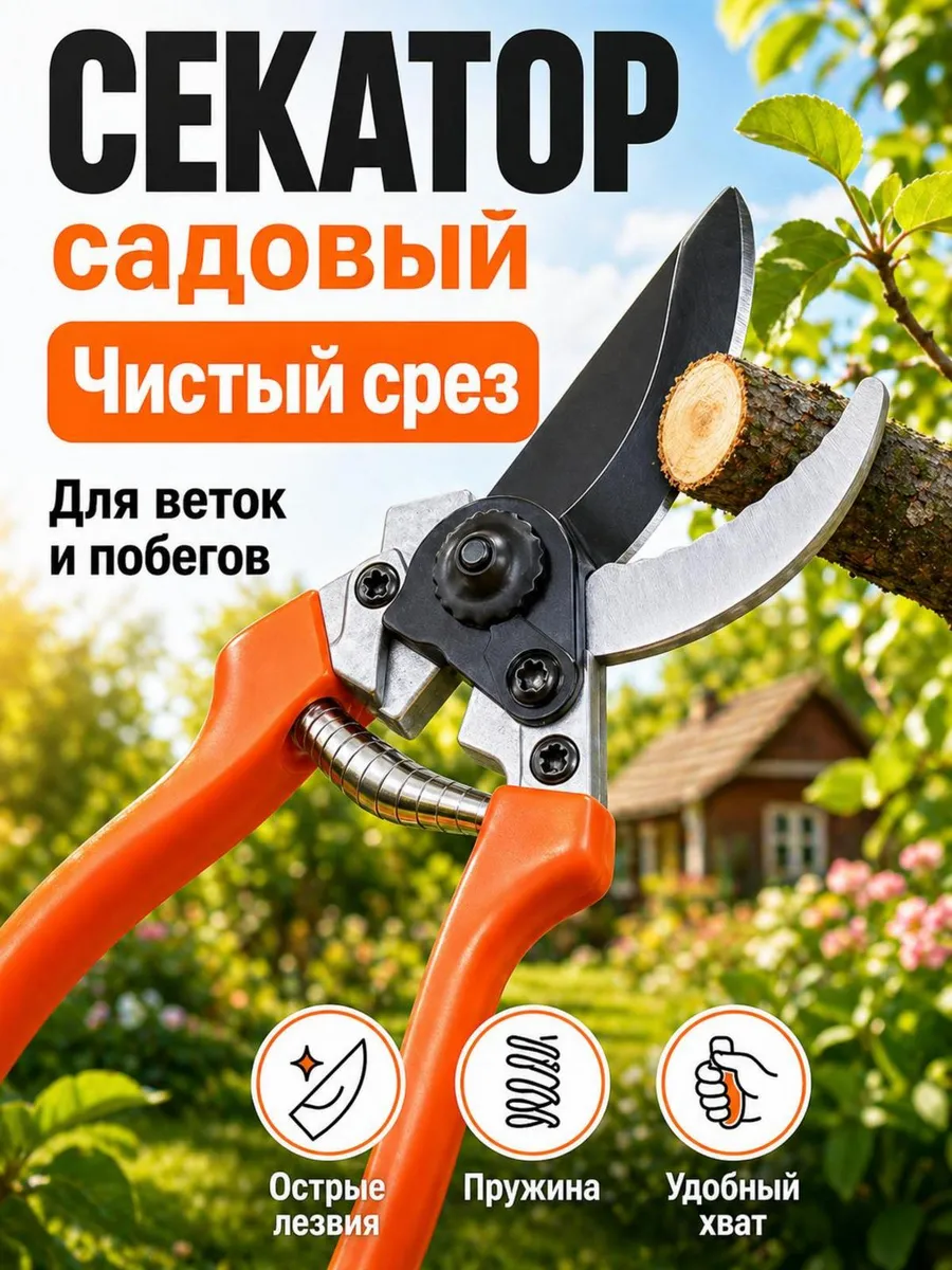 Секатор садовый для обрезки веток