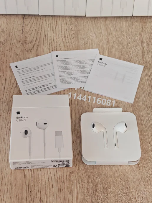 Apple Наушники EarPods разъем USB-C модель A3046, белый, фото 7