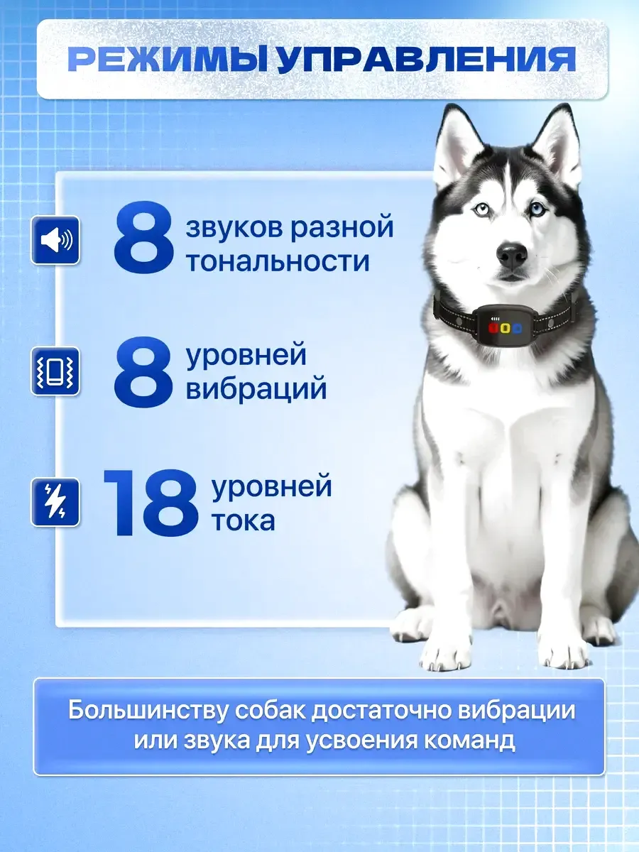 Электронный дрессировочный ошейник для собак с пультом