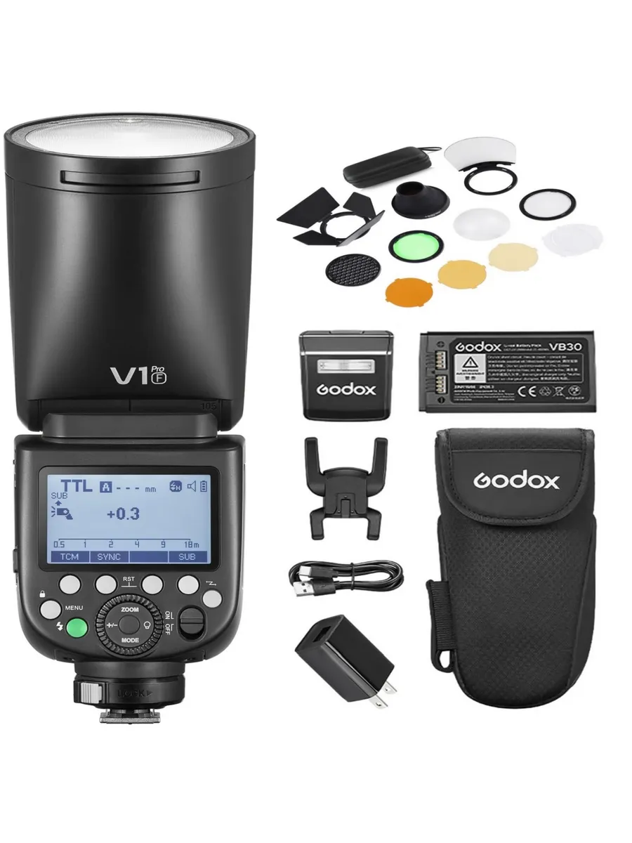 Вспышка Godox V1Pro-F для Fujifilm с TTL
