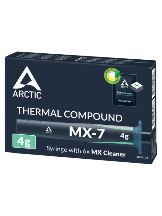 ARCTIC Термопаста MX-7 4г + 6 салфеток MX Cleaner (ACTCP00092A), 4 г, фото 2