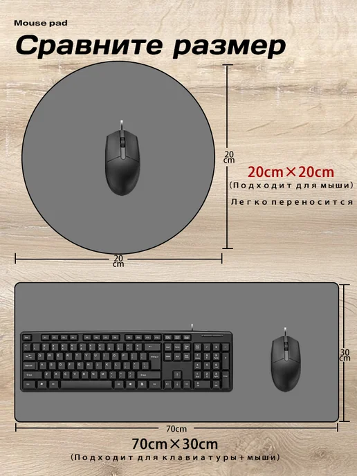 Круглый маленький коврик для мыши "Giant” 200*200, вариант, фото 6