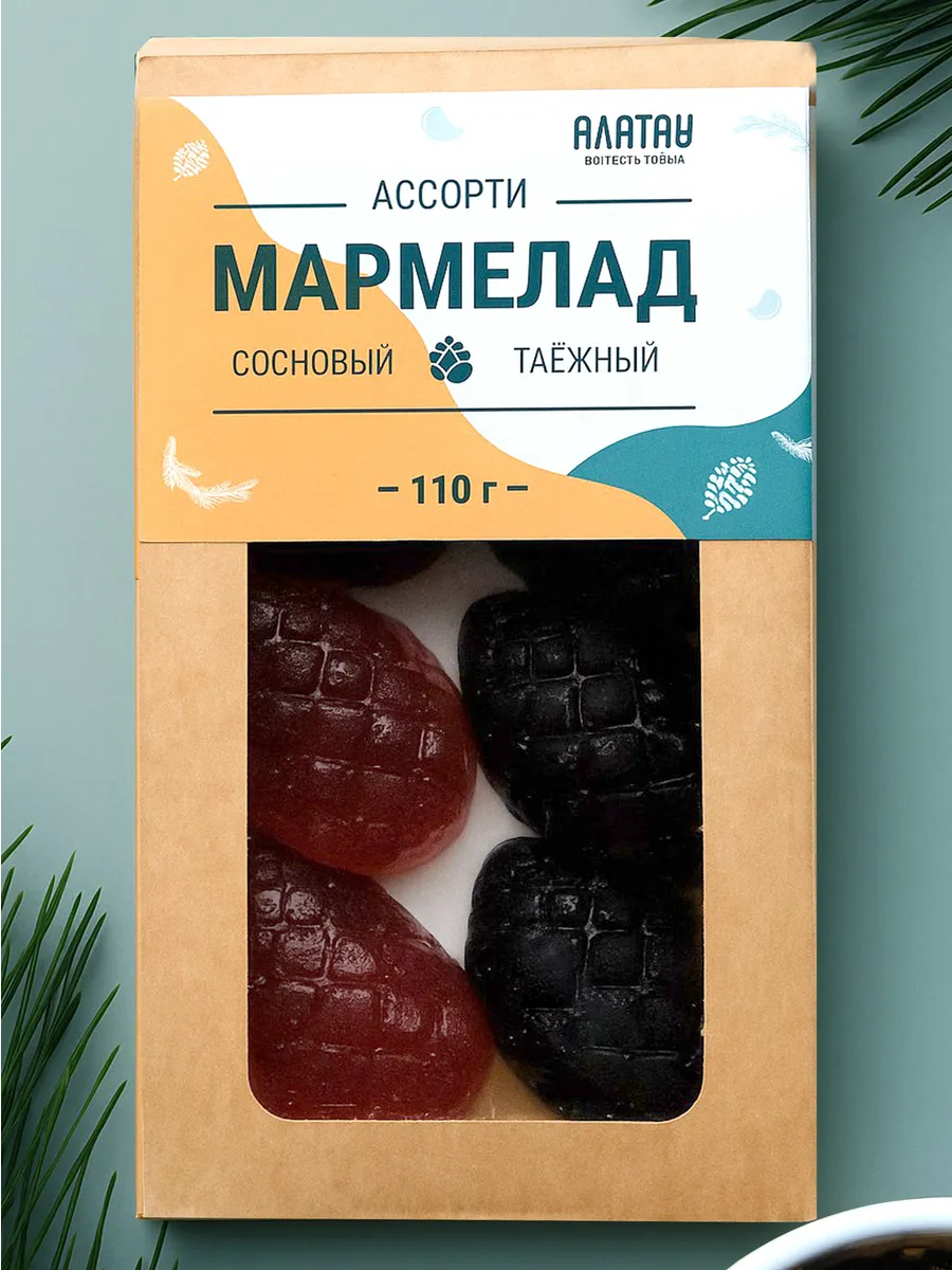 Мармелад Ассорти 110 гр Сосновый + Таежный натуральный