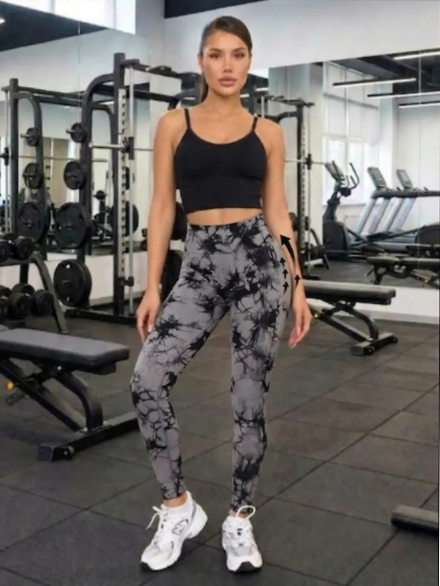 Лосины спортивные бесшовные пушап