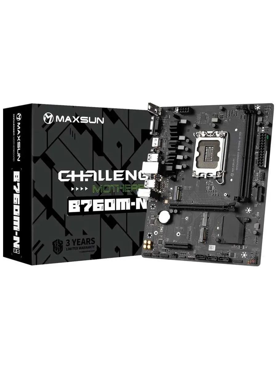 Maxsun Материнская плата MS-Challenger B760M D5 WIFI B760