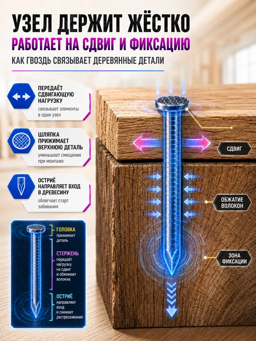 СтальКрепеж Гвозди строительные 6x200 (5 кг), 5 кг, фото 6