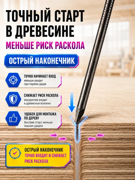 СтальКрепеж Гвозди строительные 2,5х60 (5 кг), 5 кг, фото 6