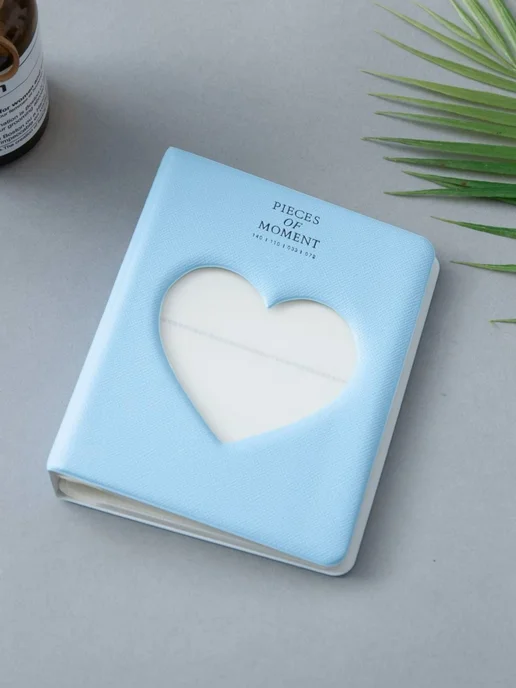 Альбом для instax mini сердце фиолетовое, голубой, фото 2