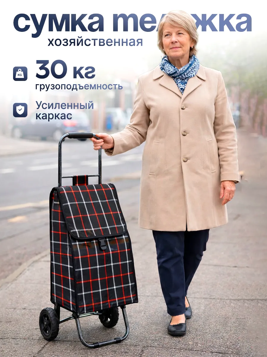 Хозяйственная сумка тележка на колесах