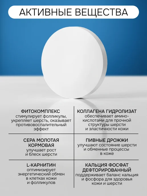 Spets Витамины для шерсти кошек от линьки, вариант, фото 4