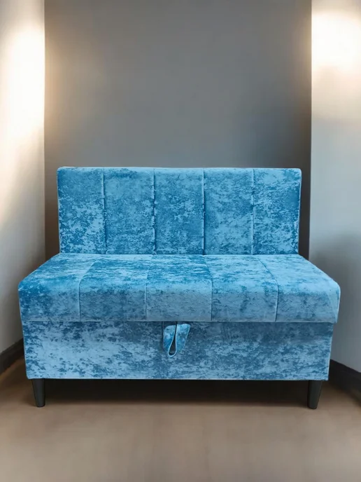 AlissAmebel Диван на кухню 98х52х80 см. небесно-голубой, 98x52x80 см, фото 2