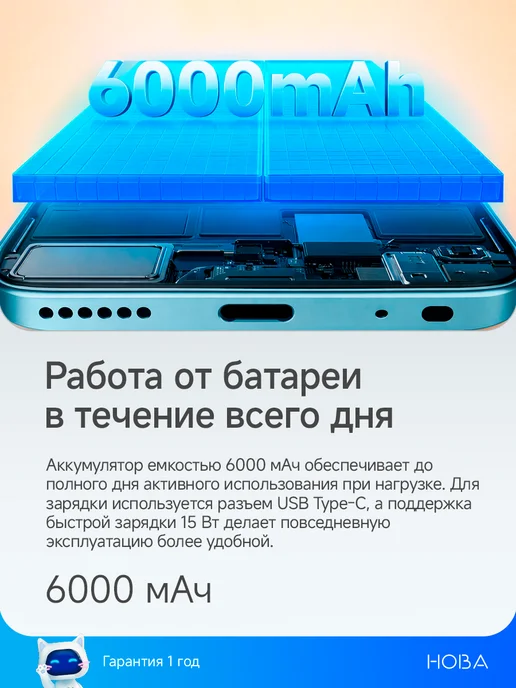 Смартфон Xiaomi Redmi A7 Pro 4/64 ГБ, синий, фото 6