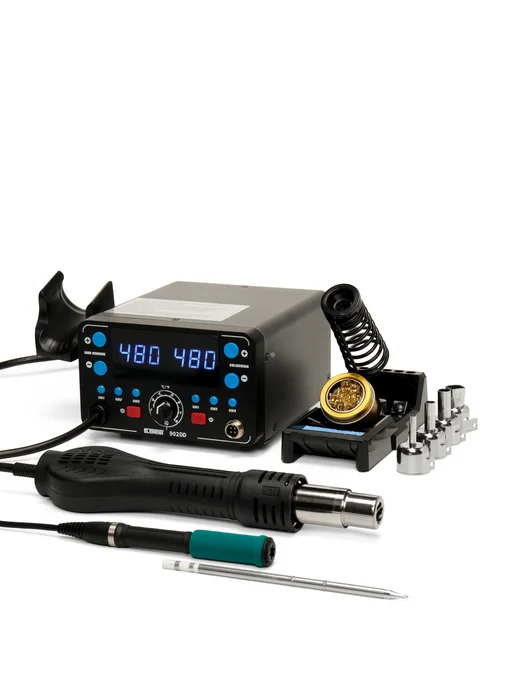 Паяльная станция с феном и паяльником Т12 ELEMENT 902DD, фен+паяльник T12, фото 2