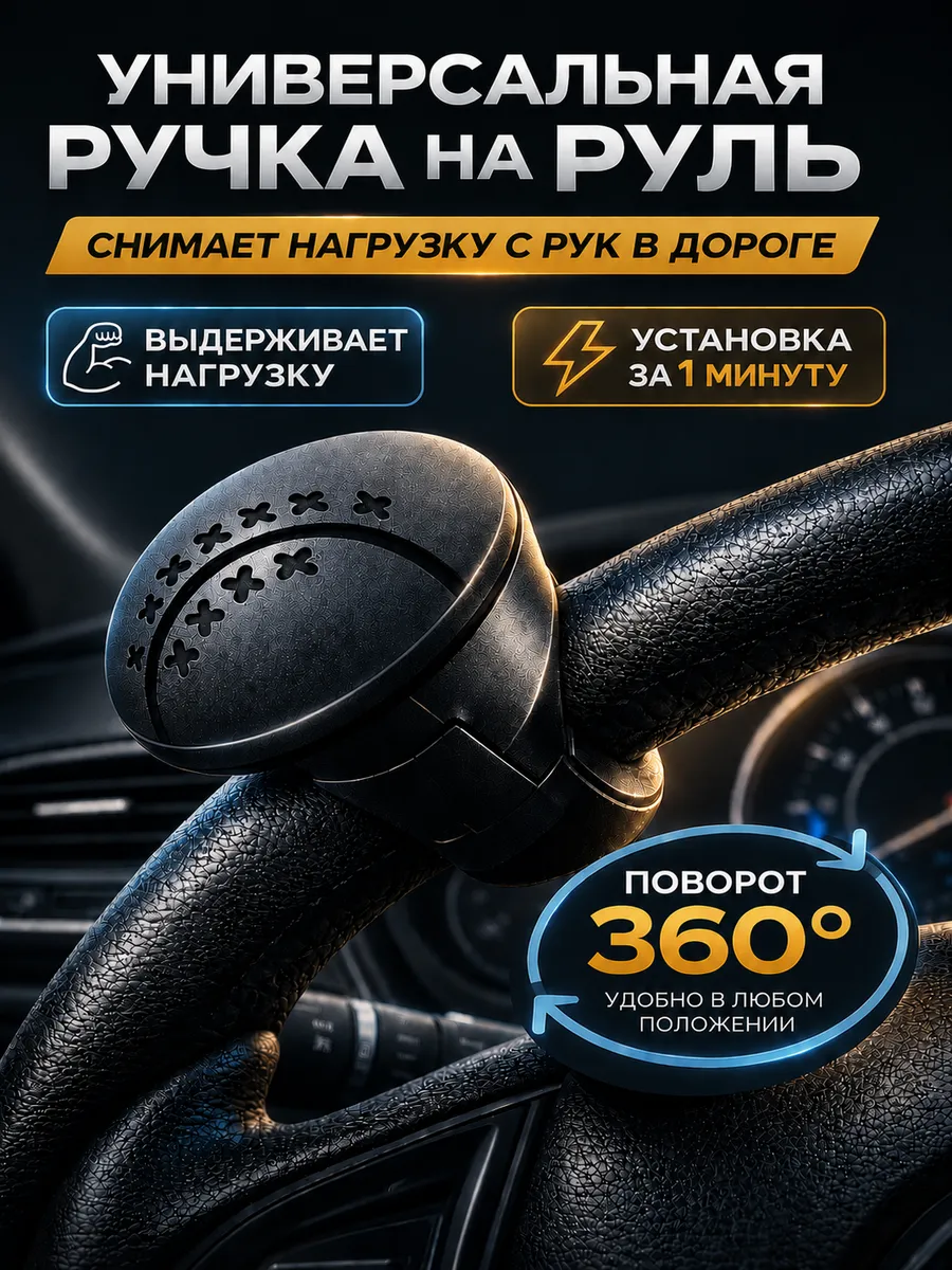 Ручка лентяйка на руль автомобиля