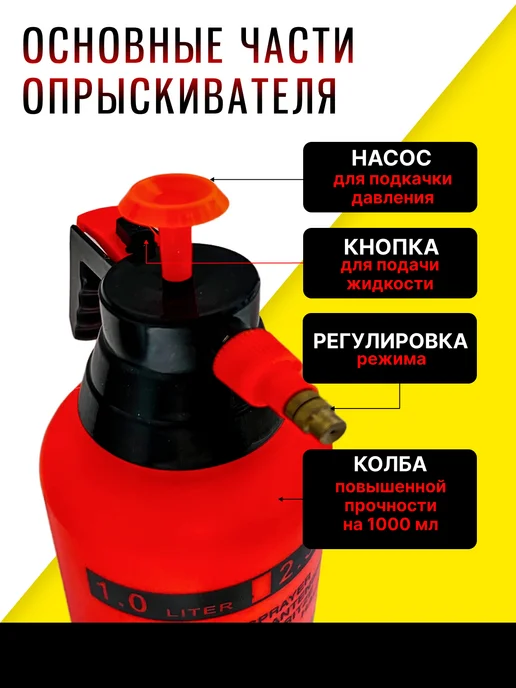Smartcrv Опрыскиватель садовый помповый 1 л, 1 л, фото 2