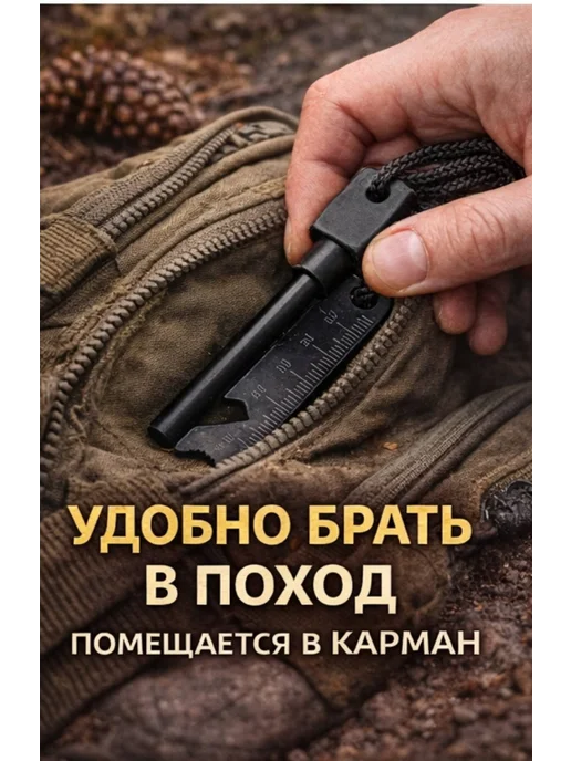 Огниво туристическое, черный, фото 2