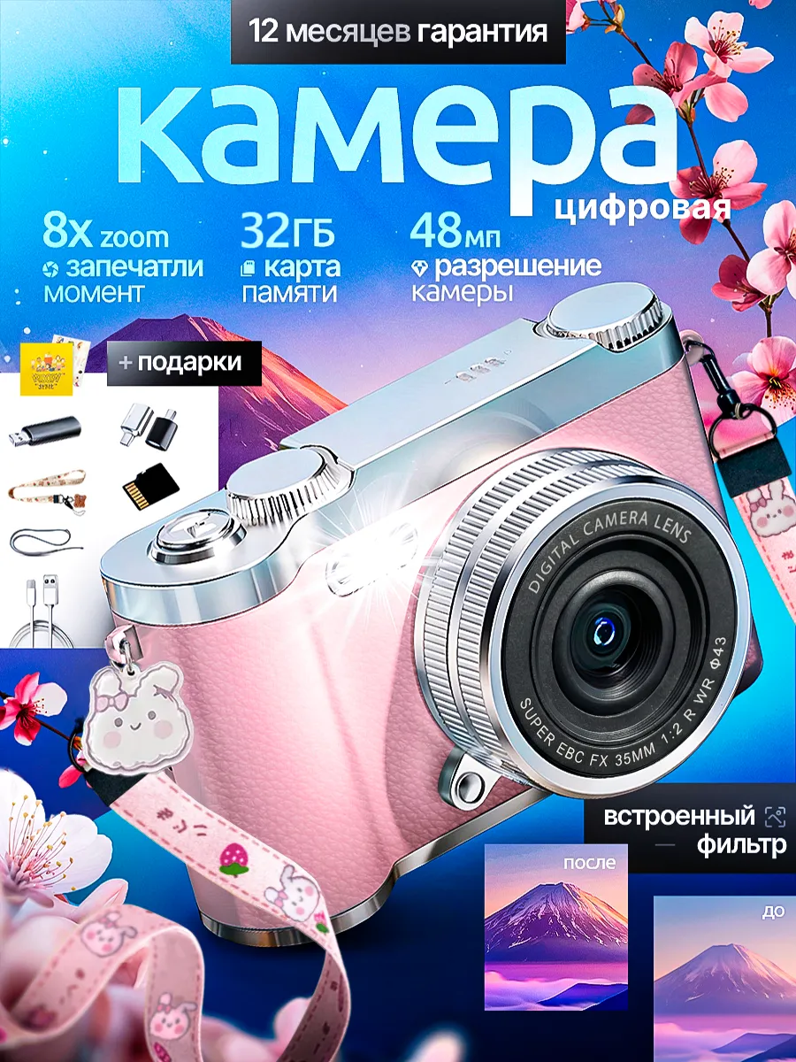 Фотоаппарат цифровой мыльница портативный