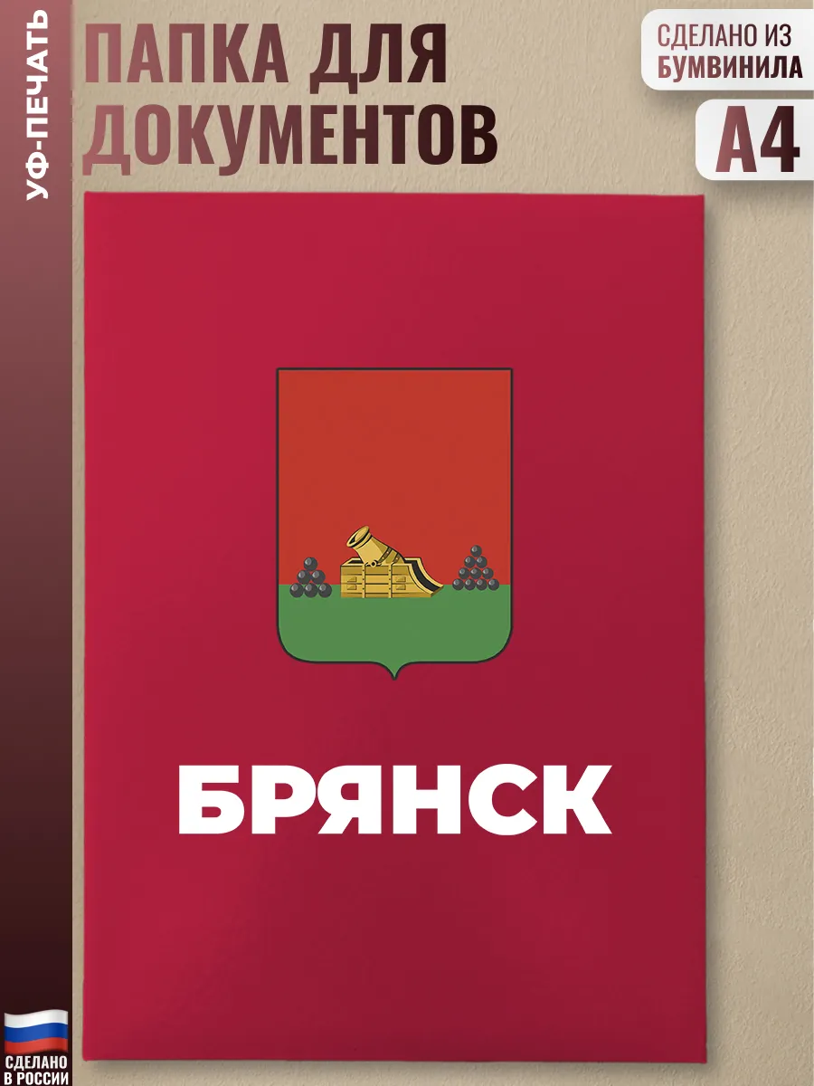 Адресная папка "Брянск" красная