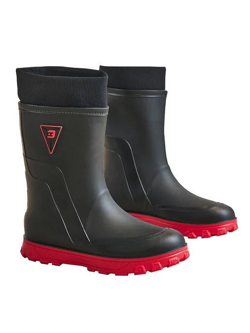 Мужские резиновые сапоги Mid Calf для дождя, утеплённые, цве, вариант