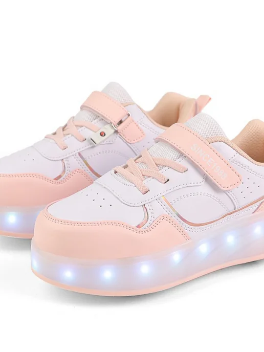 Heelys Кроссовки с колесиками с подсветкой для девочки у2к, розовый, фото 3