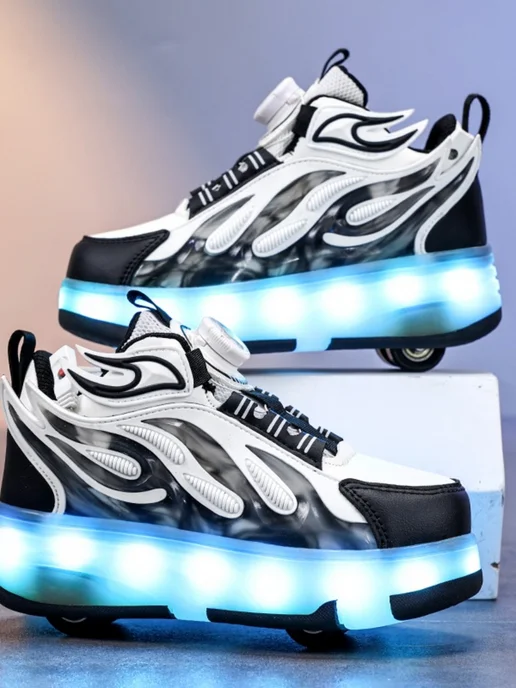 Heelys Красивый Кроссовки ролики с подсветкой для девочки 37, серый