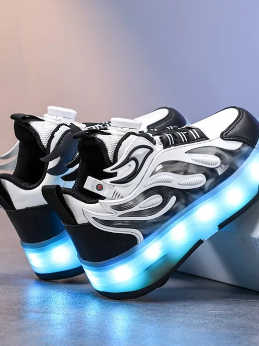 Heelys Красивый Кроссовки ролики с подсветкой для девочки 37, серый, фото 2