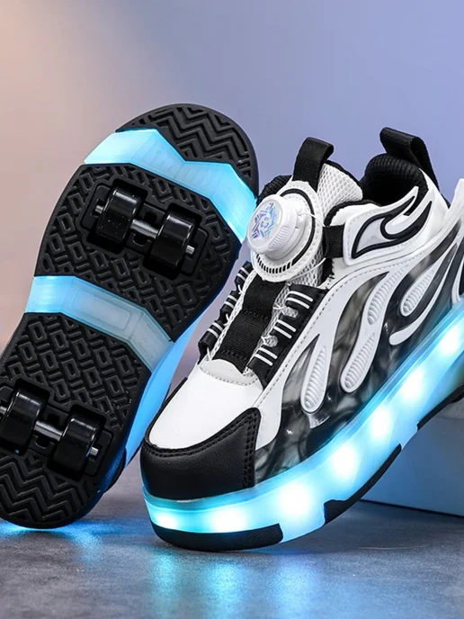Heelys Красивый Кроссовки ролики с подсветкой для девочки 37, серый, фото 3