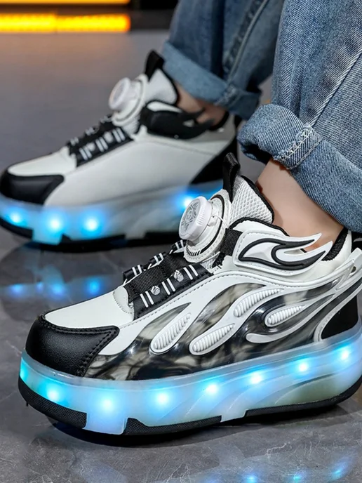 Heelys Красивый Кроссовки ролики с подсветкой для девочки 37, серый, фото 7