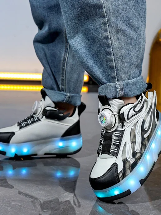 Heelys Красивый Кроссовки ролики с подсветкой для девочки 37, серый, фото 8