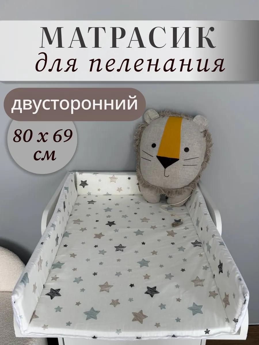 Матрасик для пеленального столика двусторонний