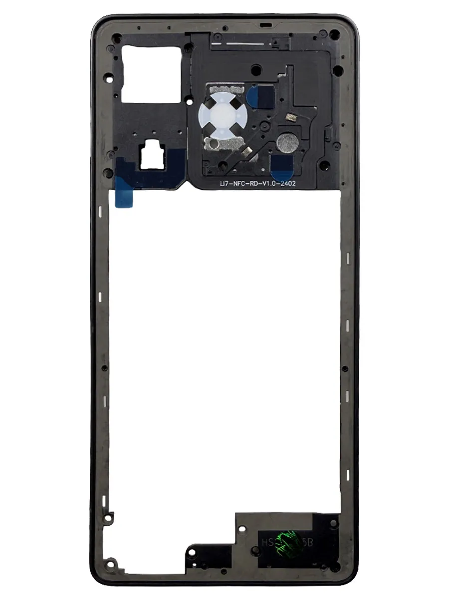 Средняя часть корпуса для Tecno Pova 6 4G (LI7) (серая)