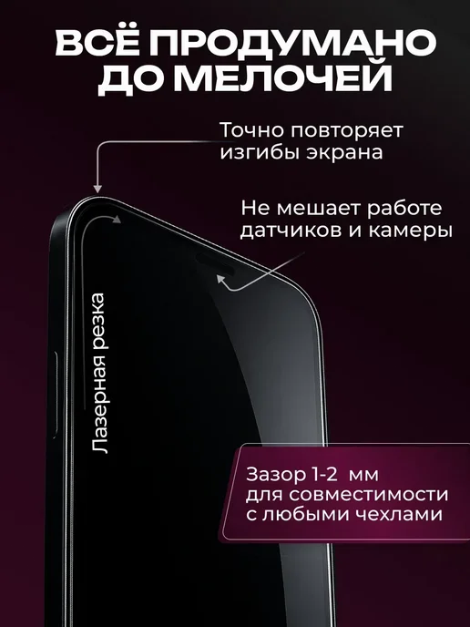 DUO-DU Полиуретановая пленка на iPhone 15 Pro мат 1шт, 1 шт, фото 3
