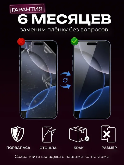 DUO-DU Полиуретановая пленка на iPhone 15 Pro мат 1шт, 1 шт, фото 4