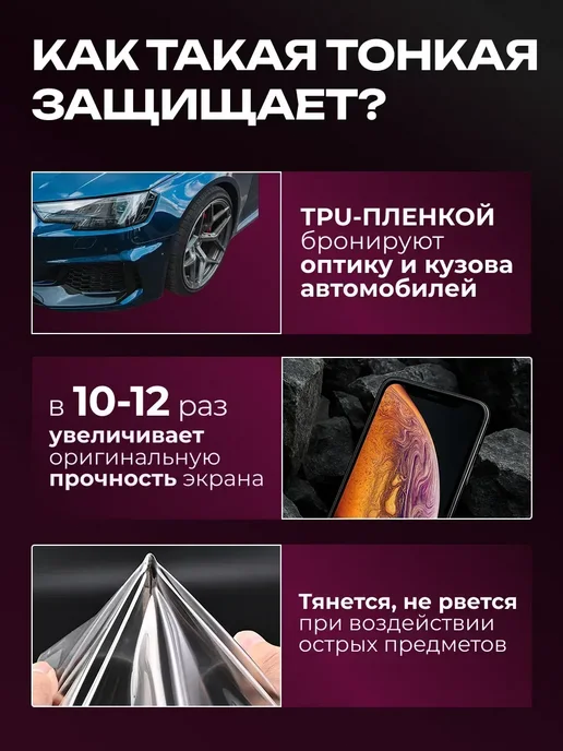 DUO-DU Полиуретановая пленка на iPhone 15 Pro мат 1шт, 1 шт, фото 7