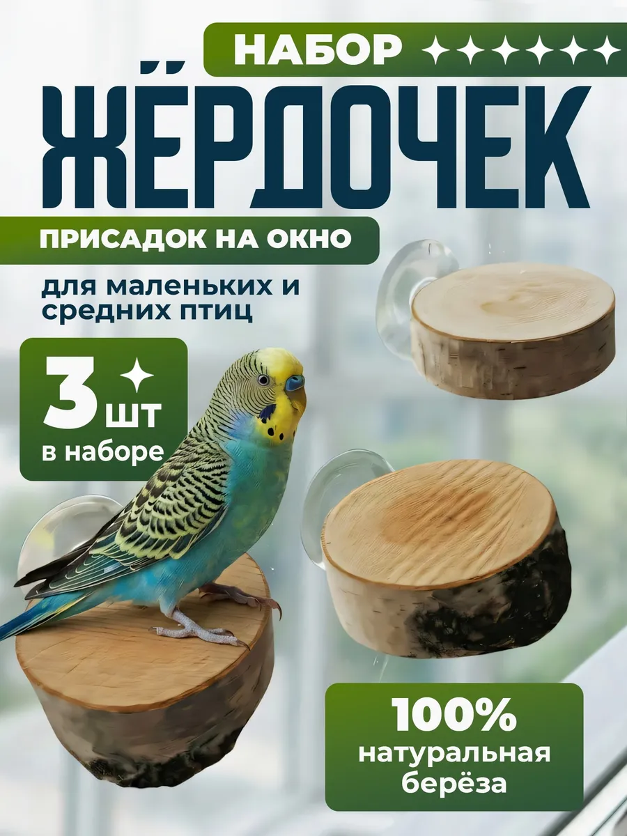 Жердочки для попугаев на окно
