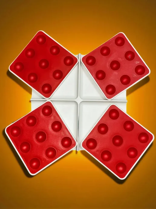 Логическая настольная игра ПЕНТАГО стратегия для семьи, красный, фото 7