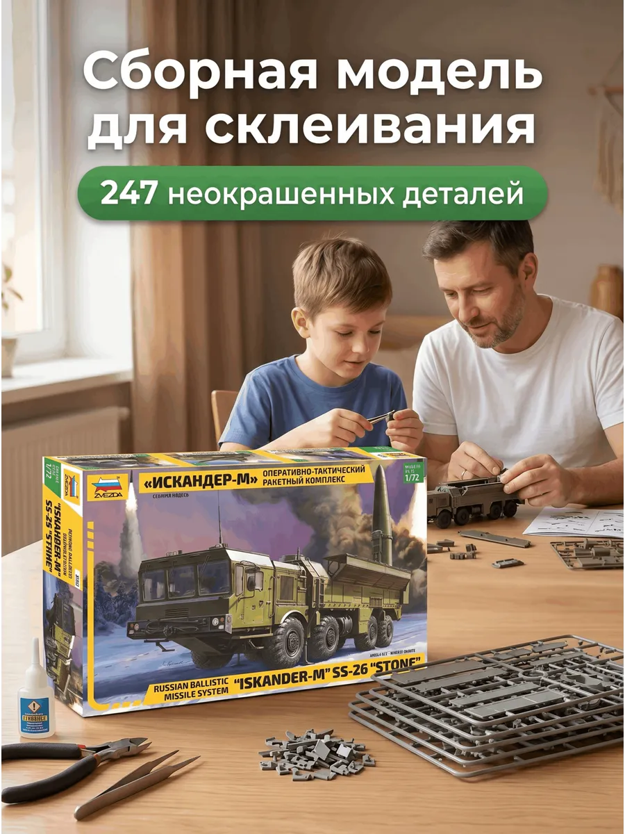 Сборная модель 5028 Ракетный комплекс Искандер-М