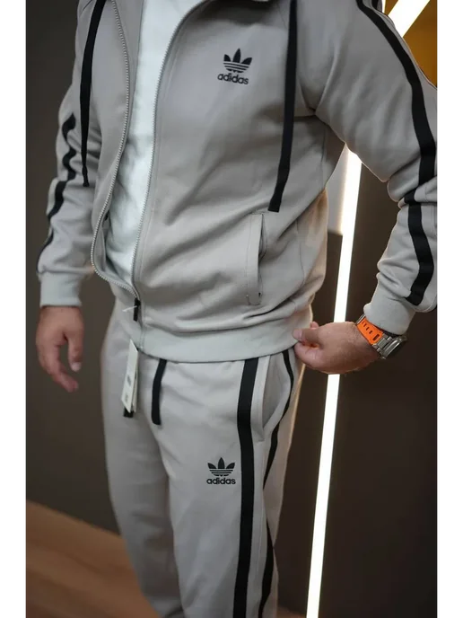 KING SPORT SUIT Осенний спортивный костюм черный, серый, фото 5