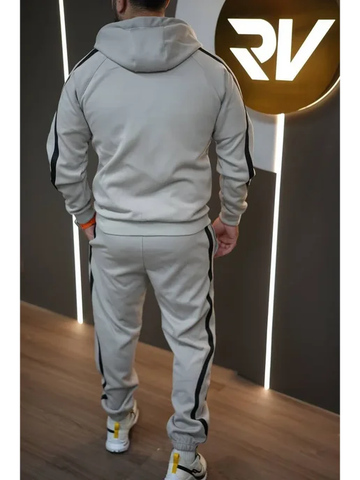 KING SPORT SUIT Осенний спортивный костюм черный, серый, фото 6